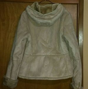 Croft and Barrow Suede and Fur Coat